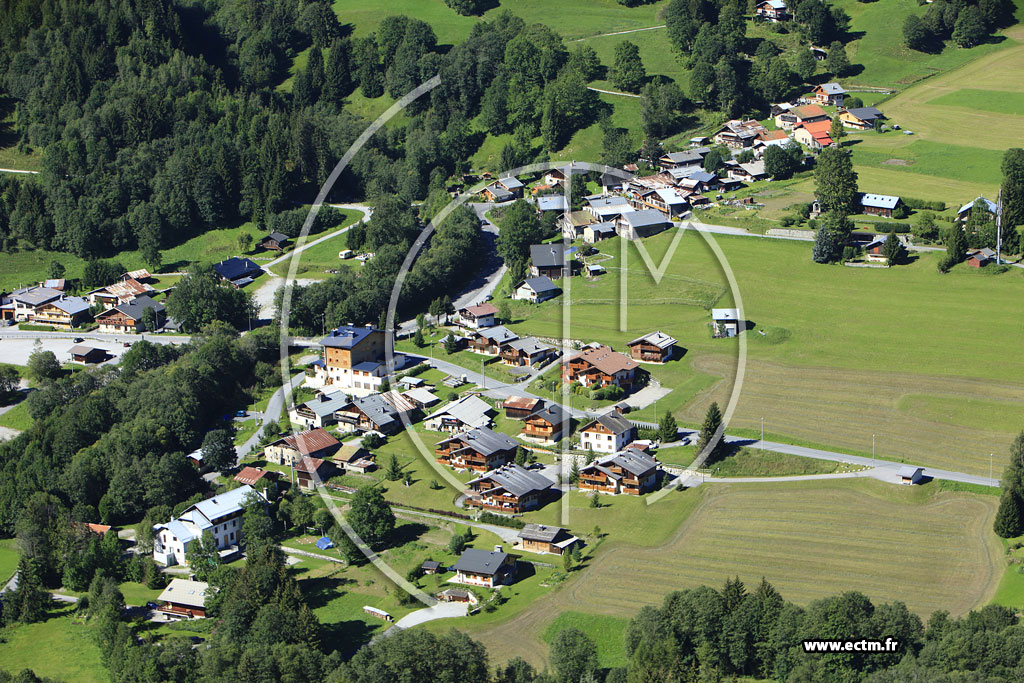 Photo arienne de Les Contamines-Montjoie (Le Baptieu)