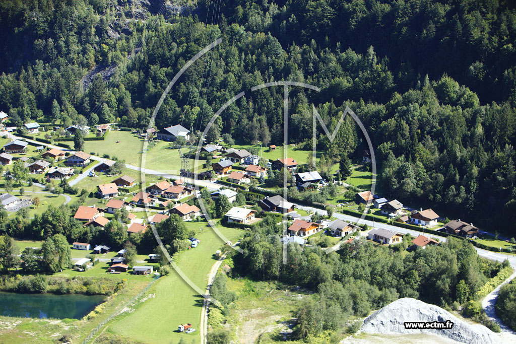 Photo arienne de Les Houches (Route De La Plaine Saint Jean)