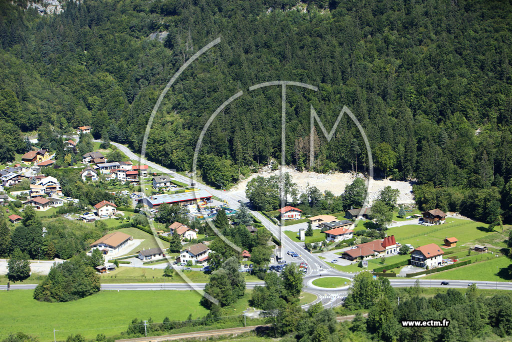 Photo arienne de Magland (Balme)