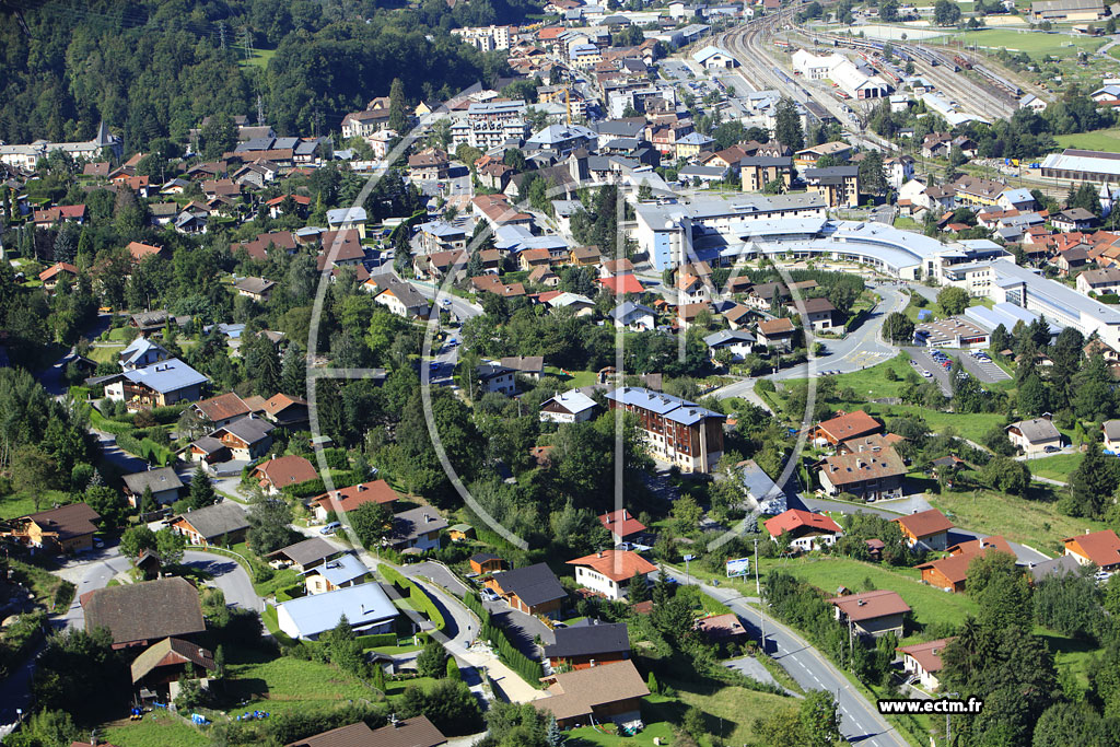Photo arienne de Passy (Route de Saint-Gervais)
