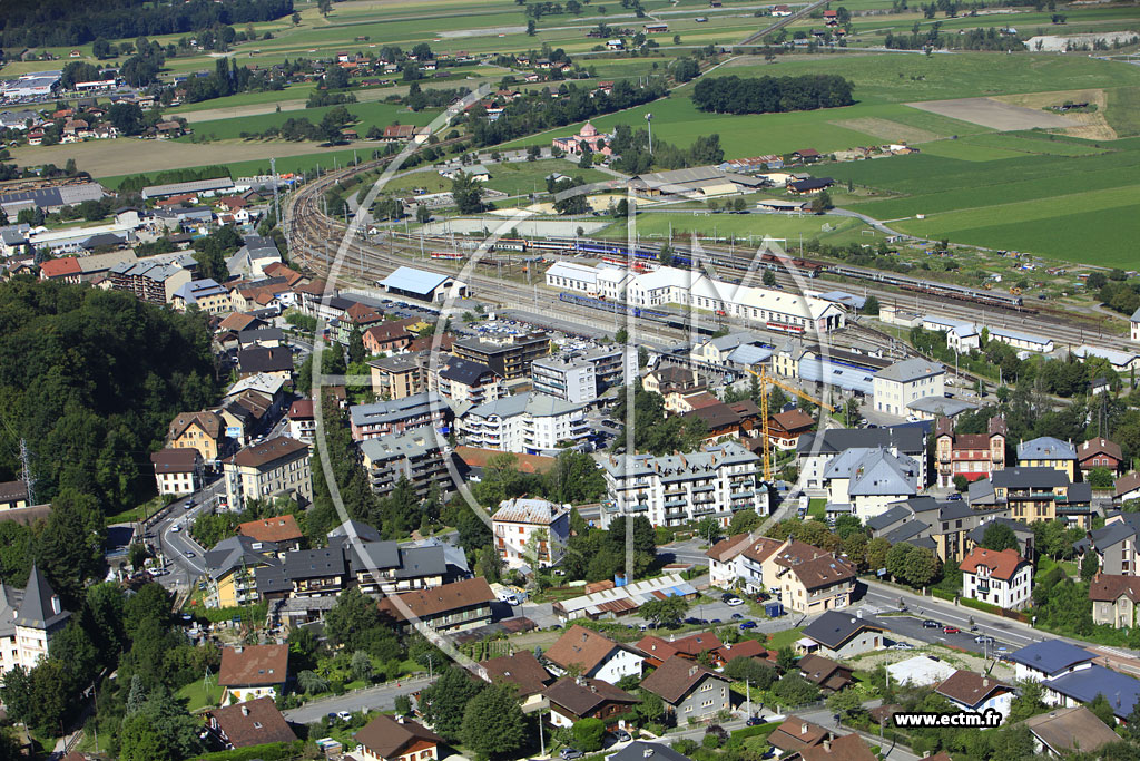 Photo arienne de Passy (Route de Saint-Gervais)