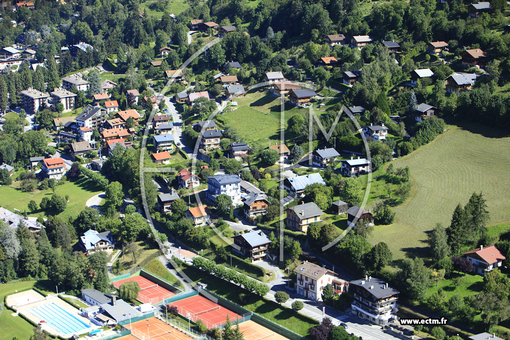 Photo arienne de Saint-Gervais-les-Bains