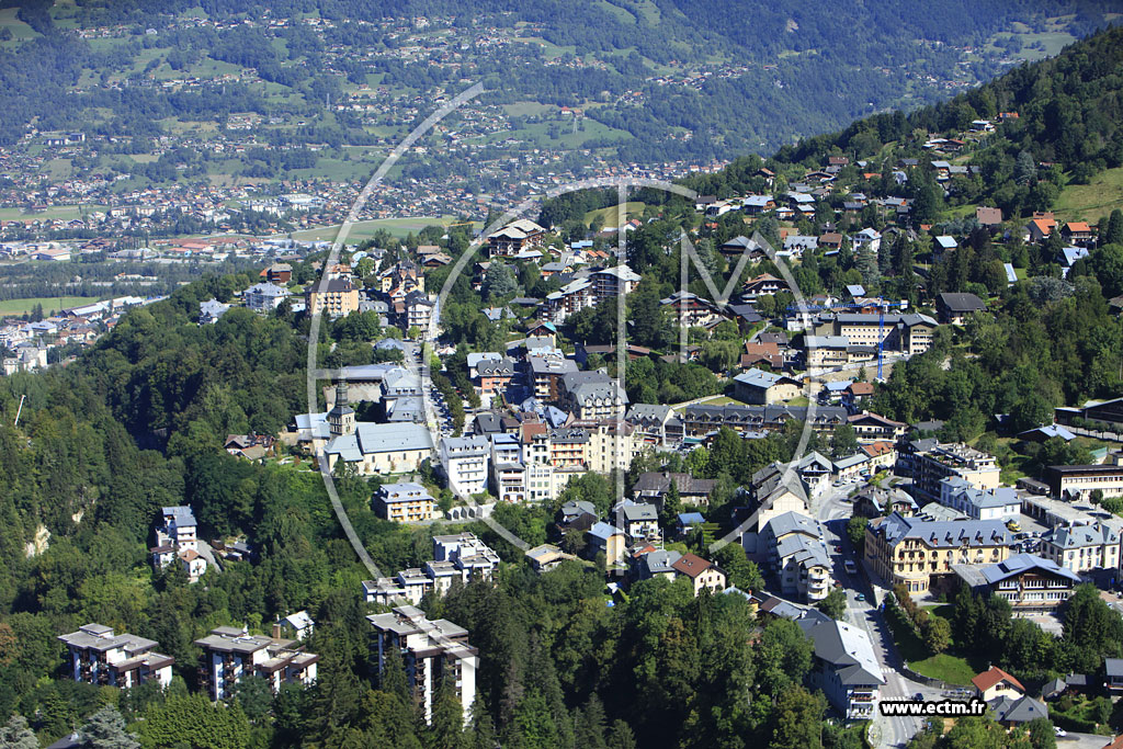 Photo arienne de Saint-Gervais-les-Bains