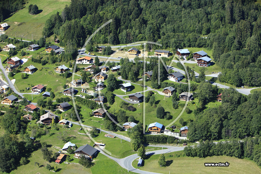 Photo arienne de Saint-Gervais-les-Bains (Chemin des Darbolets)