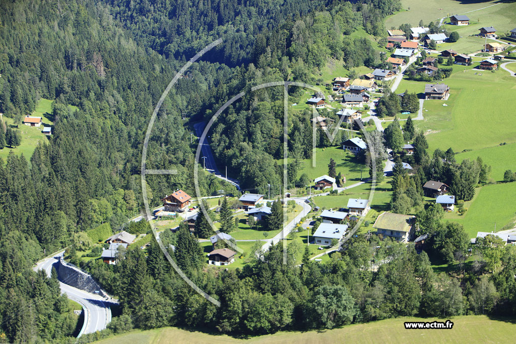 Photo arienne de Saint-Gervais-les-Bains (La Gruvaz)