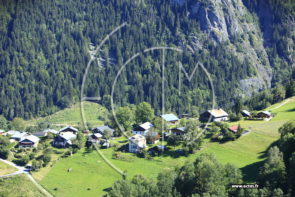 Photo arienne de Saint-Gervais-les-Bains (Le Champel)