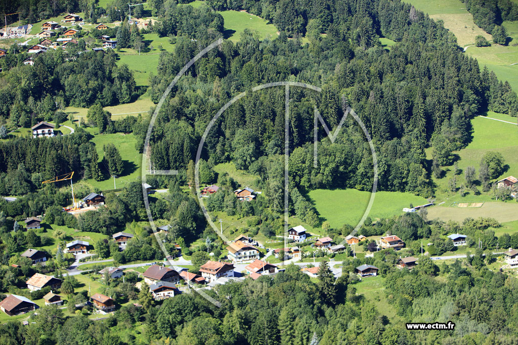 Photo arienne de Saint-Gervais-les-Bains (Route d'Orsin)
