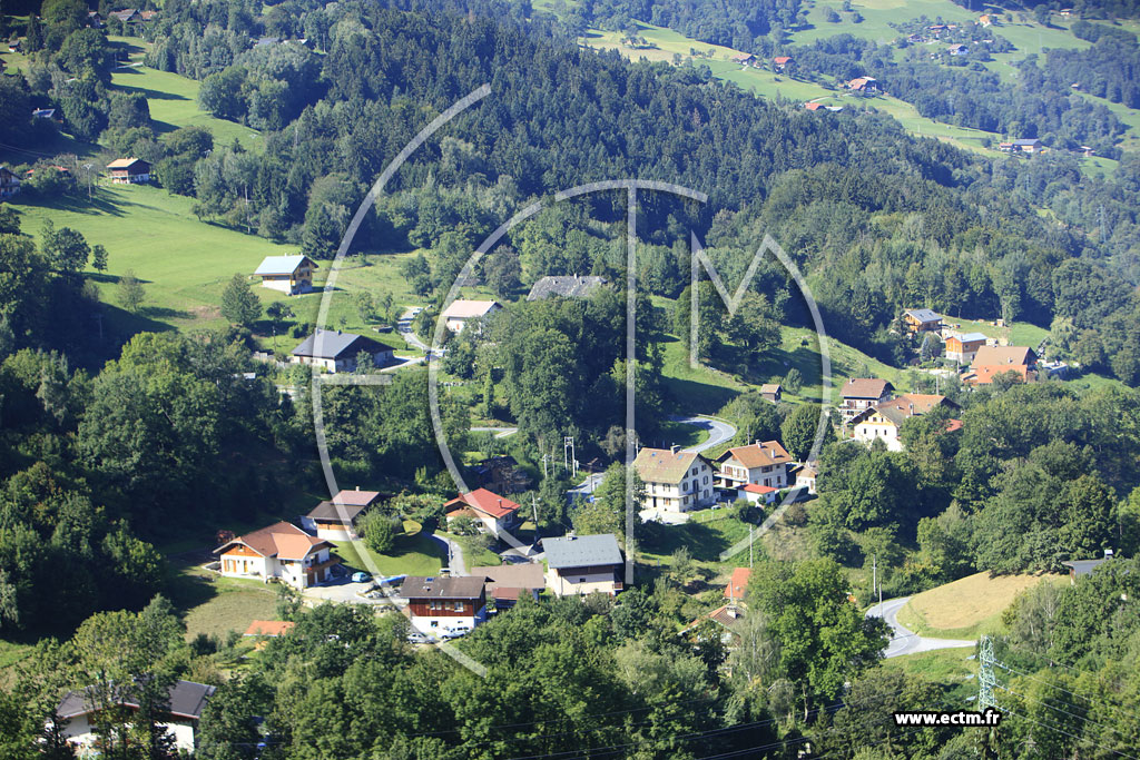Photo arienne de Saint-Gervais-les-Bains (Route des Amrands)