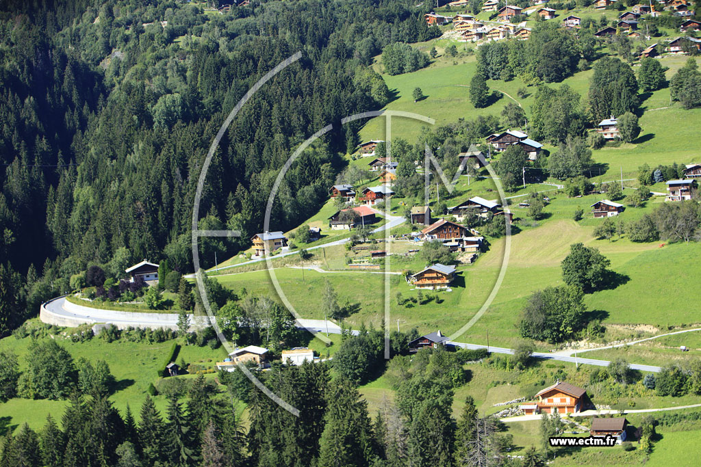 Photo arienne de Saint-Gervais-les-Bains (Route du Bettex)