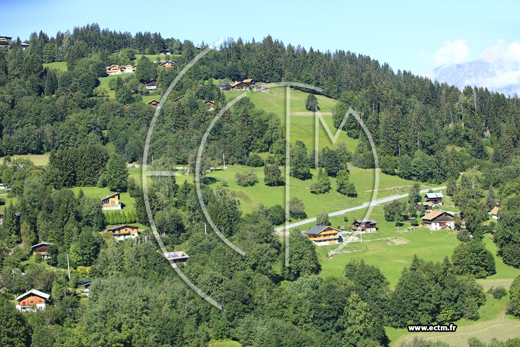 Photo arienne de Saint-Gervais-les-Bains (Route du Bettex)