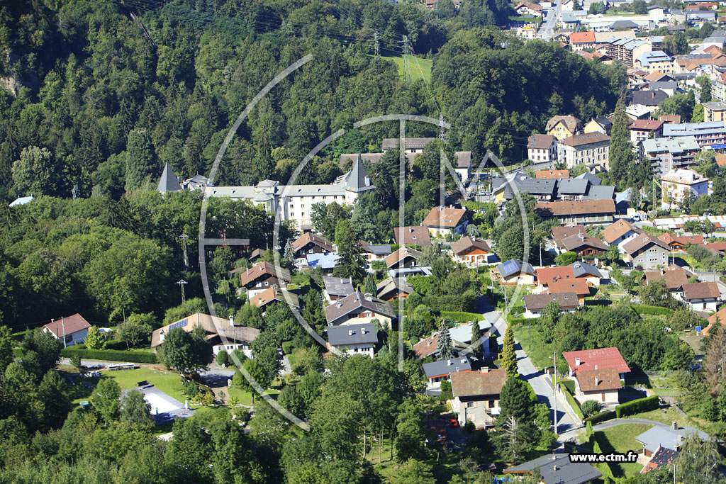 Photo arienne de Saint-Gervais-les-Bains (Rue de Portette)