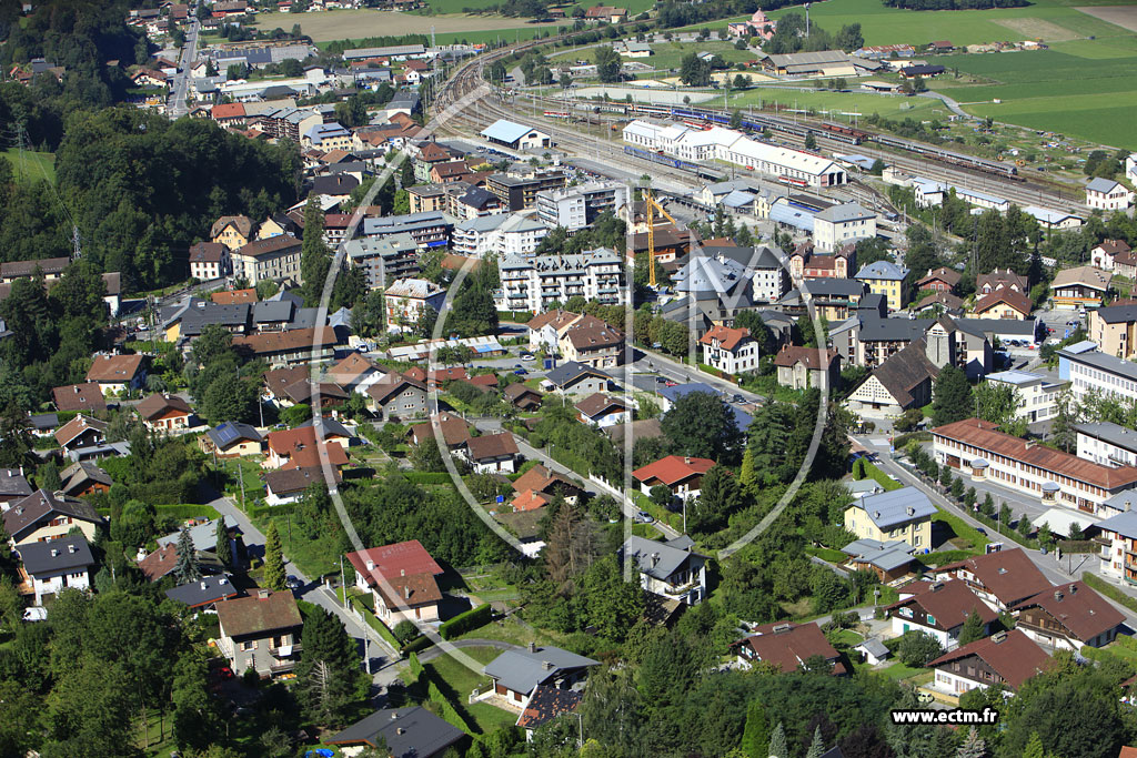 Photo arienne de Saint-Gervais-les-Bains (Rue de Portette)