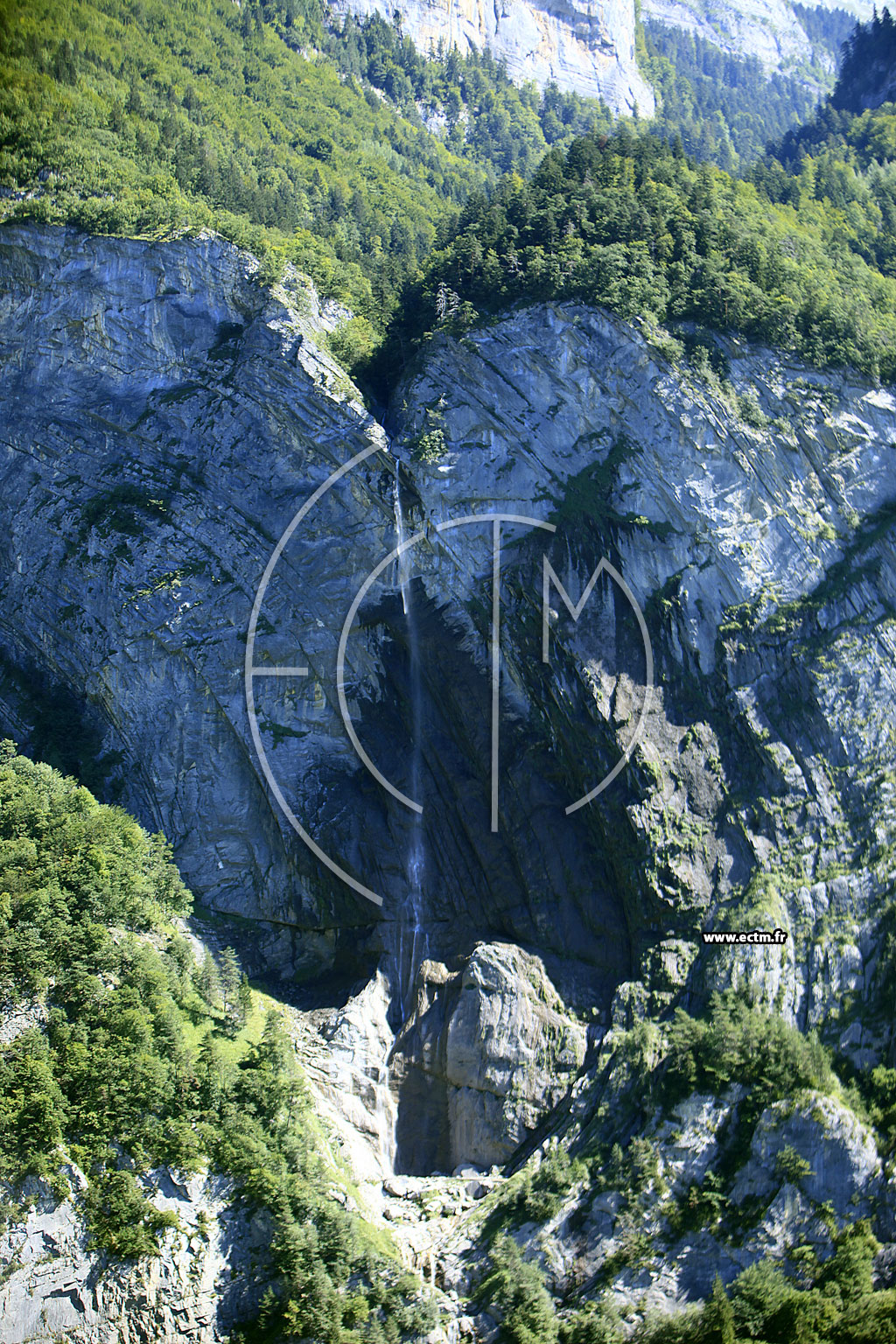 Photo arienne de Sallanches (Cascade de L'Arpenaz)