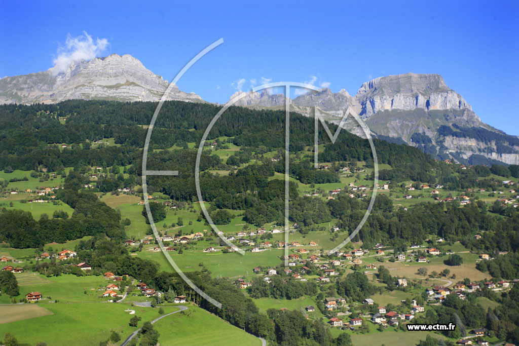 Photo arienne de Sallanches (Les Paccots)