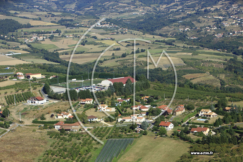 Photo arienne de Cellieu (La Jallire)