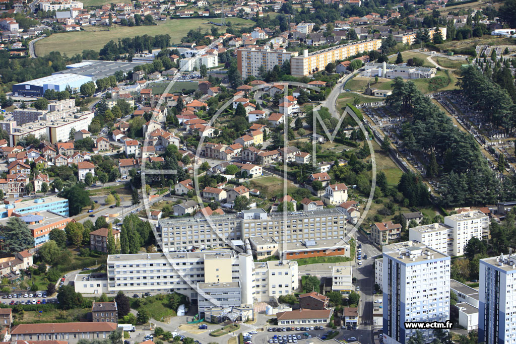 Photo arienne de Firminy (Centre)