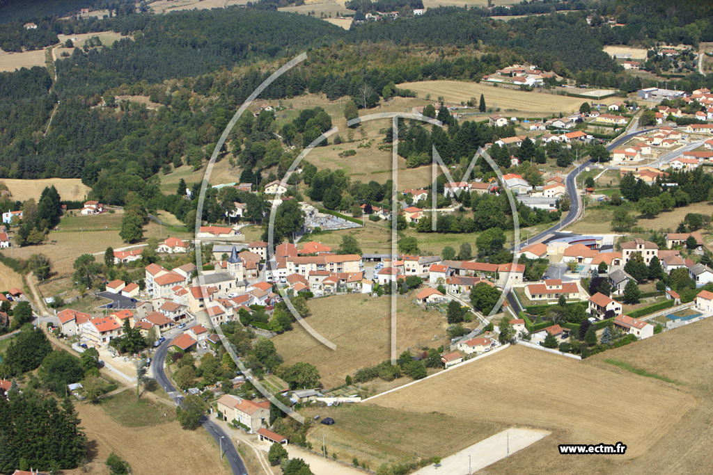 Photo arienne de La Chapelle-d'Aurec