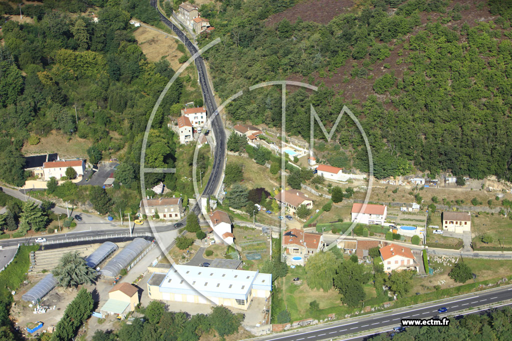 Photo arienne de La Grand-Croix (Route de Cellieu)