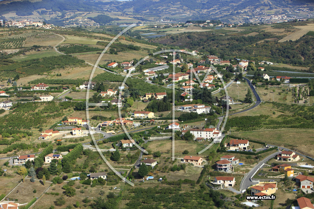 Photo arienne de La Grand-Croix (Route de Cellieu)