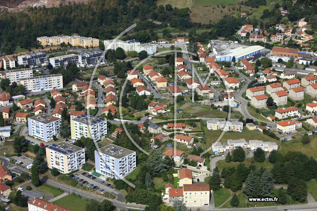 Photo arienne de La Ricamarie