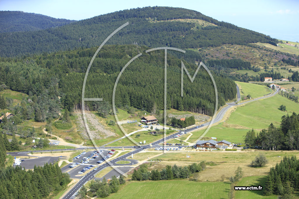 Photo arienne de Le Bessat (Col de la Croix de Chaubouret)