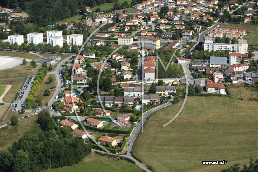 Photo arienne de Le Chambon-Feugerolles (Fayol)