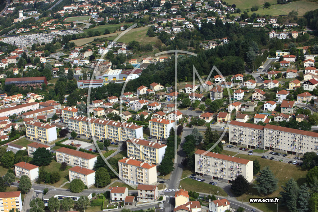 Photo arienne de Le Chambon-Feugerolles (La Romire)