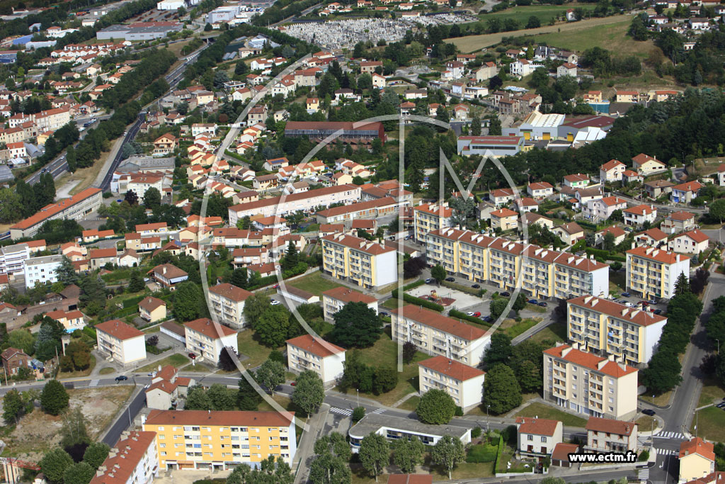 Photo arienne de Le Chambon-Feugerolles (La Romire)