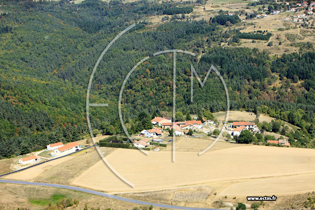 Photo arienne de Malvalette (Le Cros)