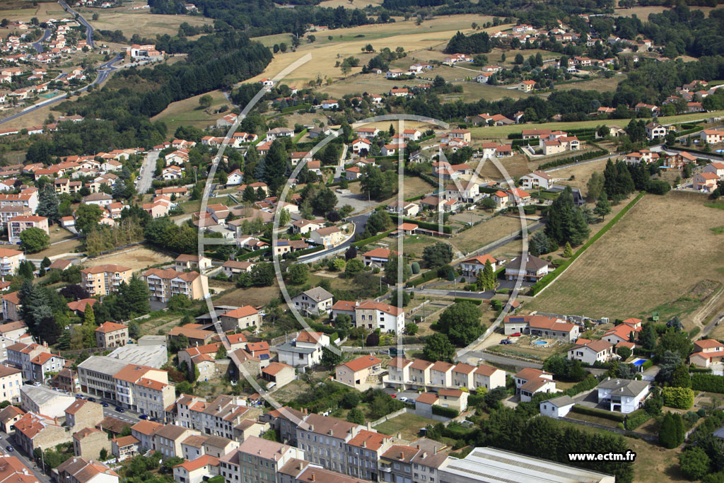 Photo arienne de Monistrol-sur-Loire (Chemin de Chabannes)