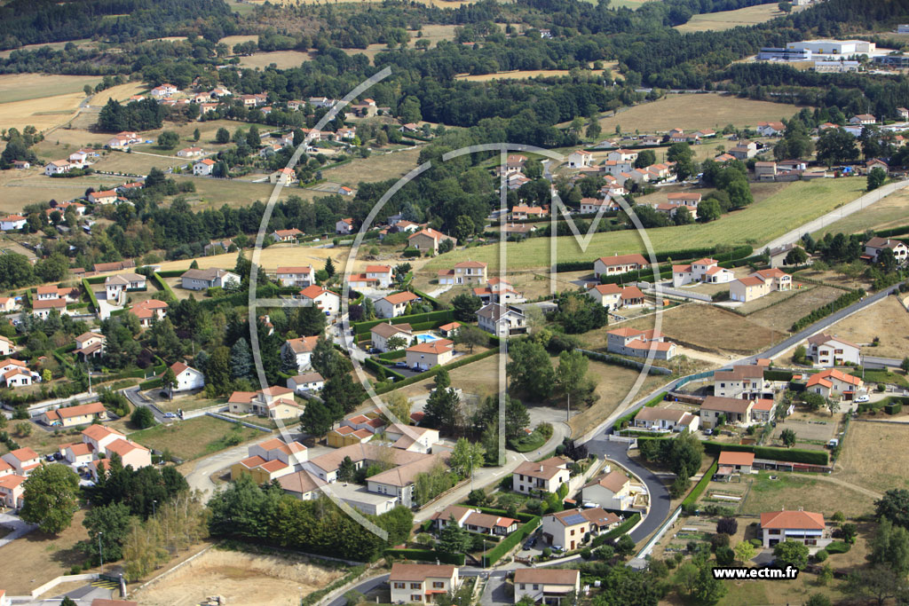 Photo arienne de Monistrol-sur-Loire (Rue du Calvaire)
