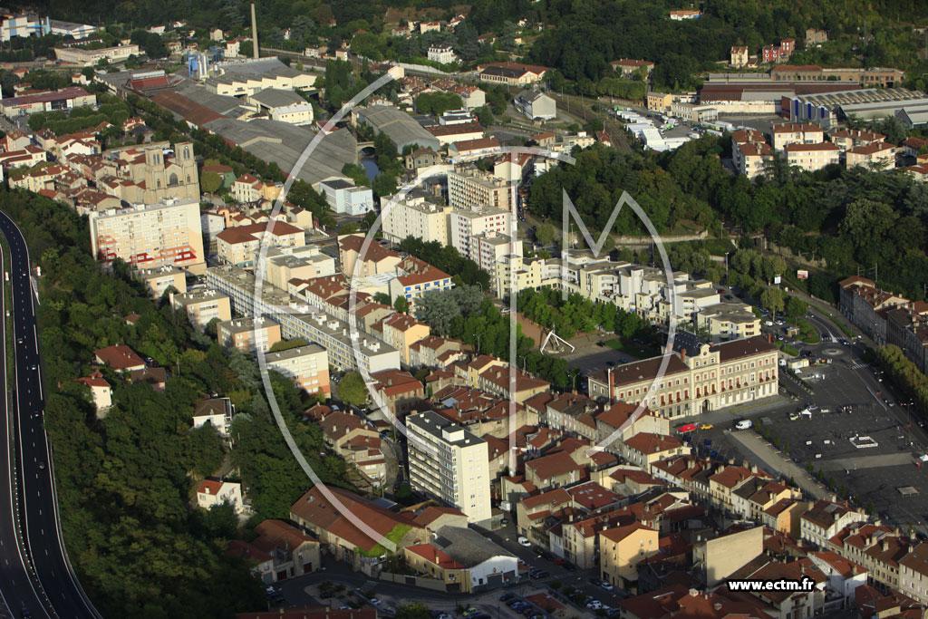 Photo arienne de Rive-de-Gier