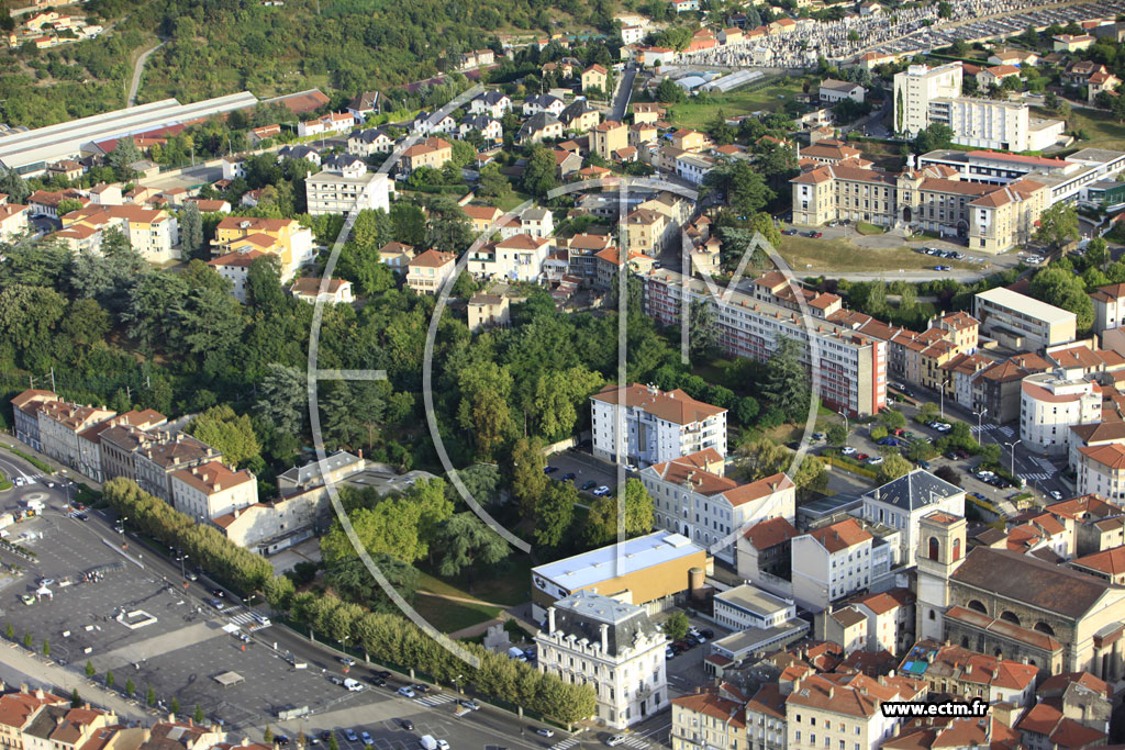 Photo arienne de Rive-de-Gier