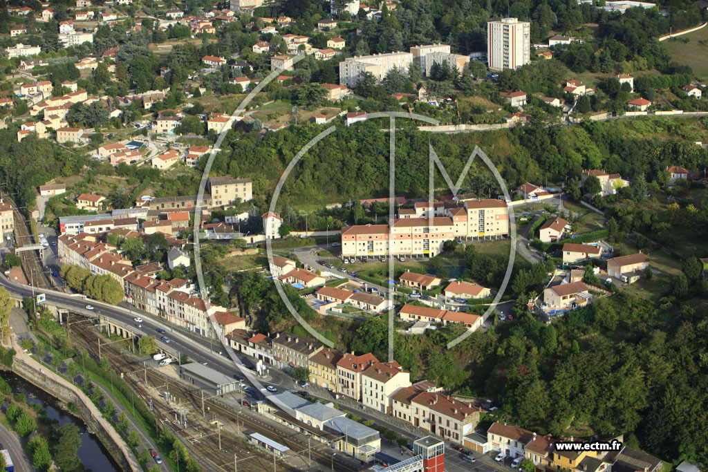 Photo arienne de Rive-de-Gier (Rue Edouard Vaillant)