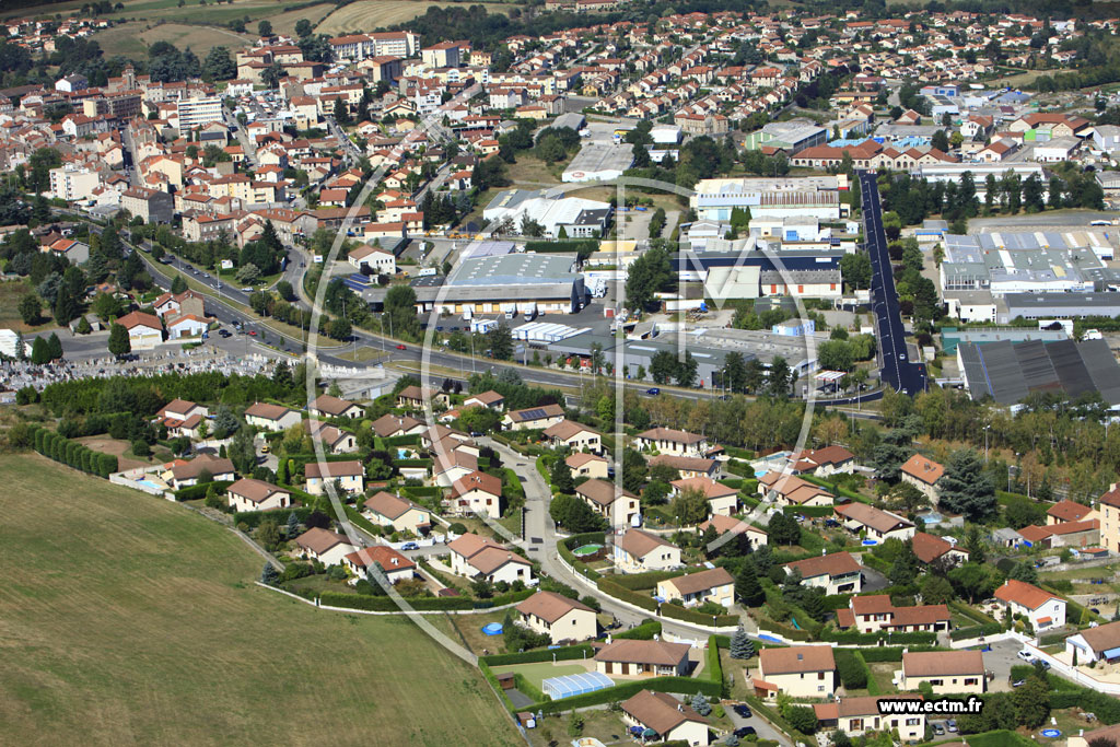 Photo arienne de Roche-la-Molire (La Cote Durieux)