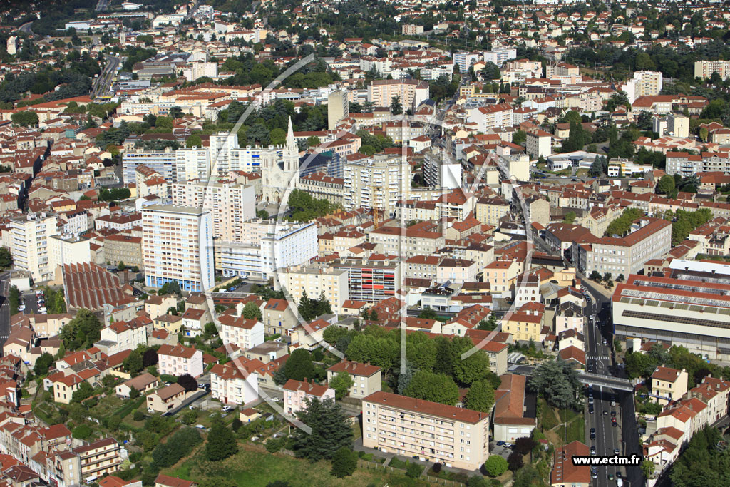 Photo arienne de Saint-Chamond (Centre)