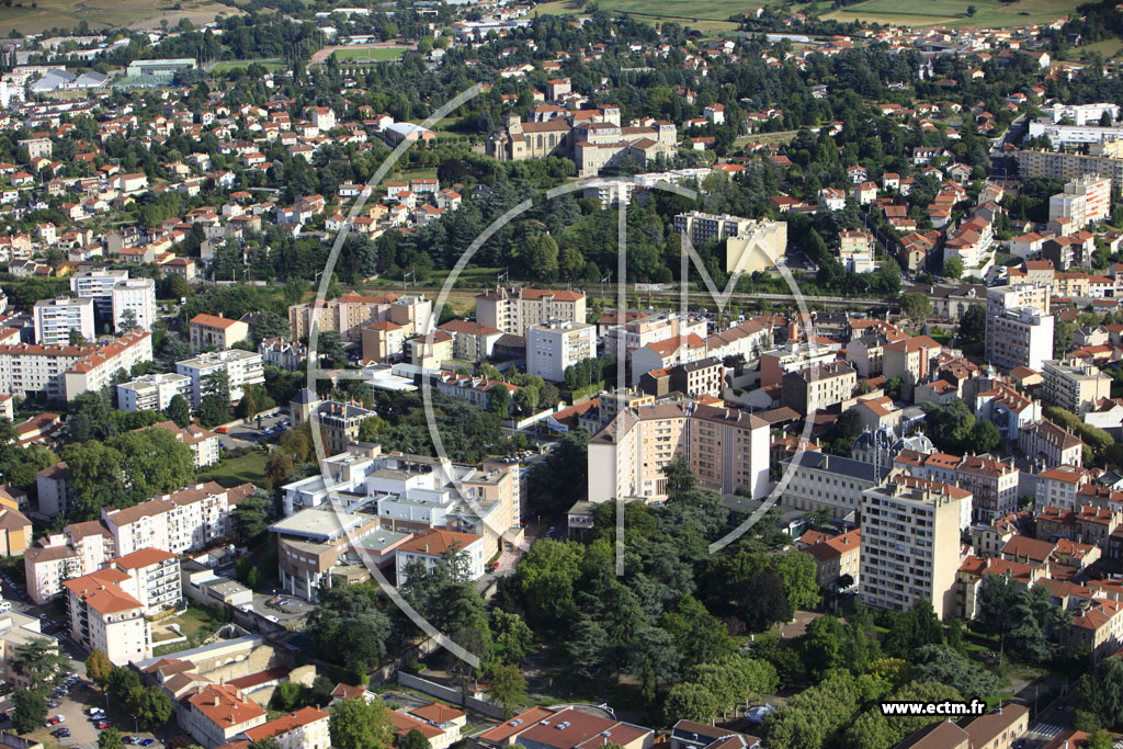 Photo arienne de Saint-Chamond (Centre)