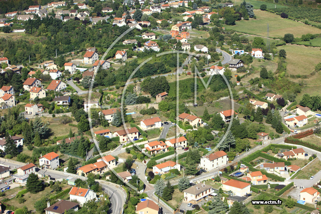 Photo arienne de Saint-Chamond (Chemin du Ban)