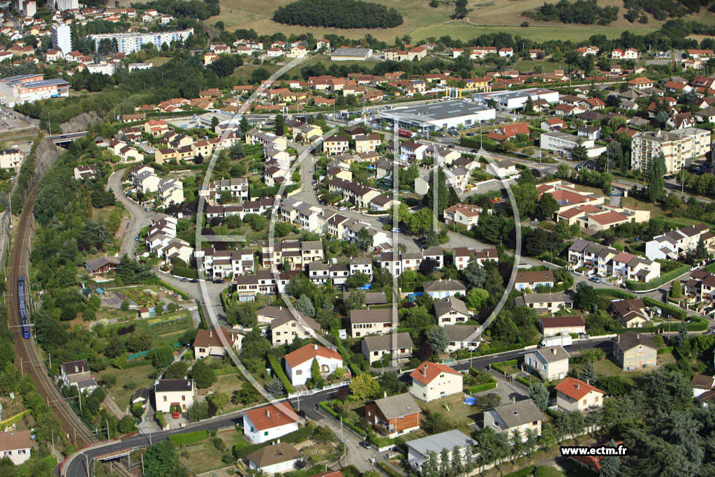 Photo arienne de Saint-Chamond (Fontsala)