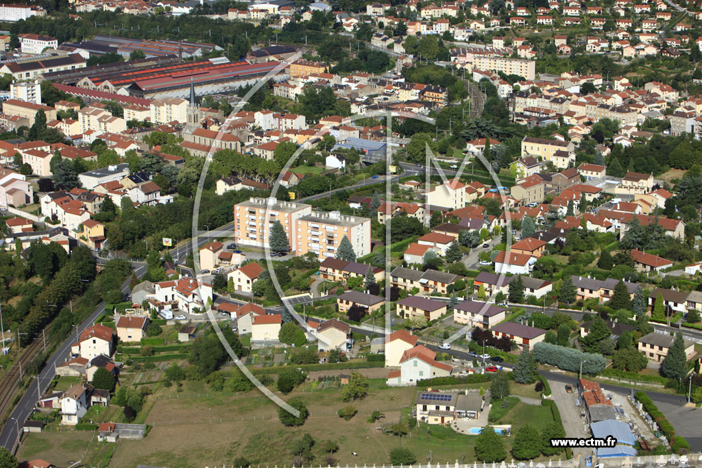 Photo arienne de Saint-Chamond (Izieux)