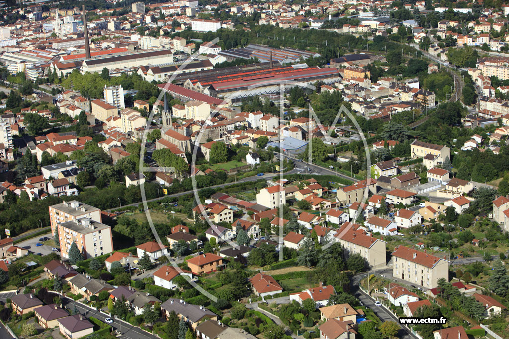 Photo arienne de Saint-Chamond (Izieux)