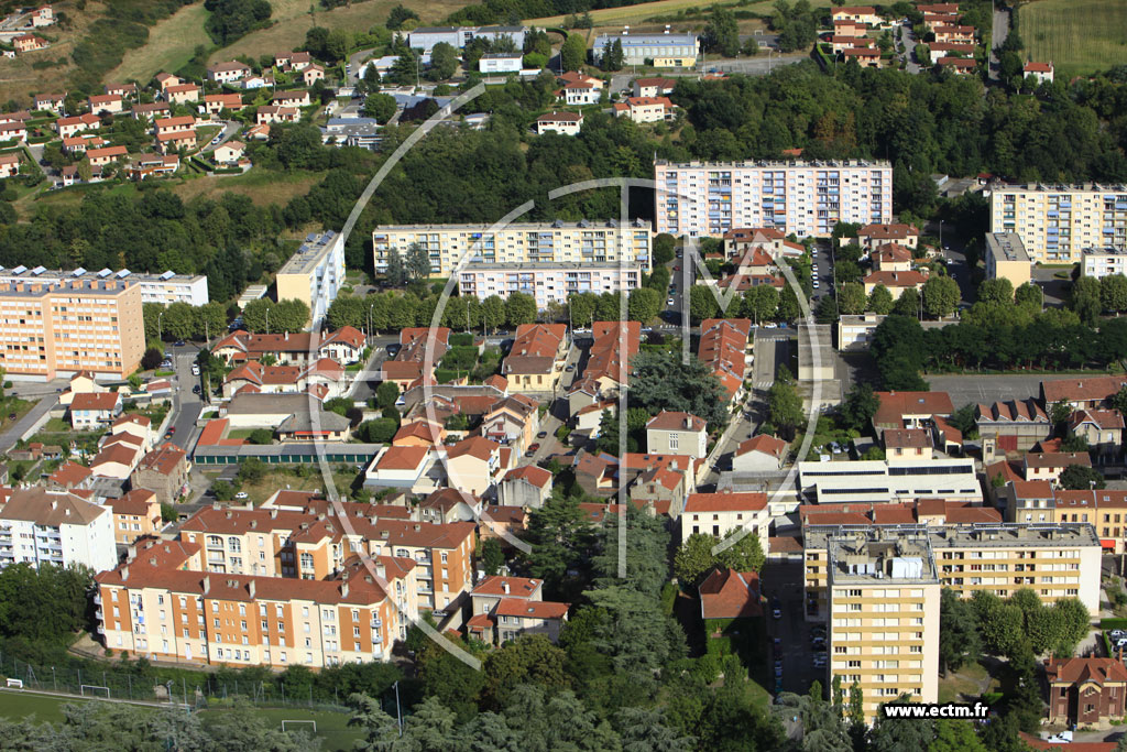 Photo arienne de Saint-Chamond (Izieux)