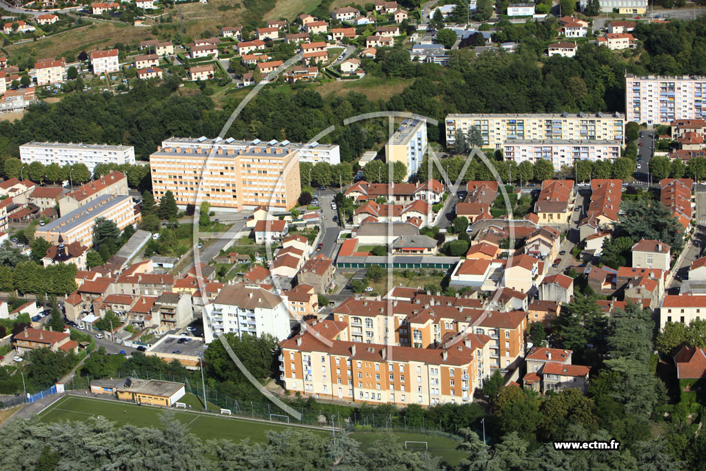 Photo arienne de Saint-Chamond (Izieux)