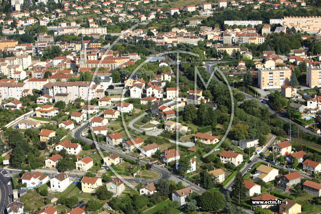 Photo arienne de Saint-Chamond (Izieux)