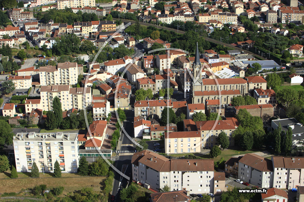 Photo arienne de Saint-Chamond (Izieux)