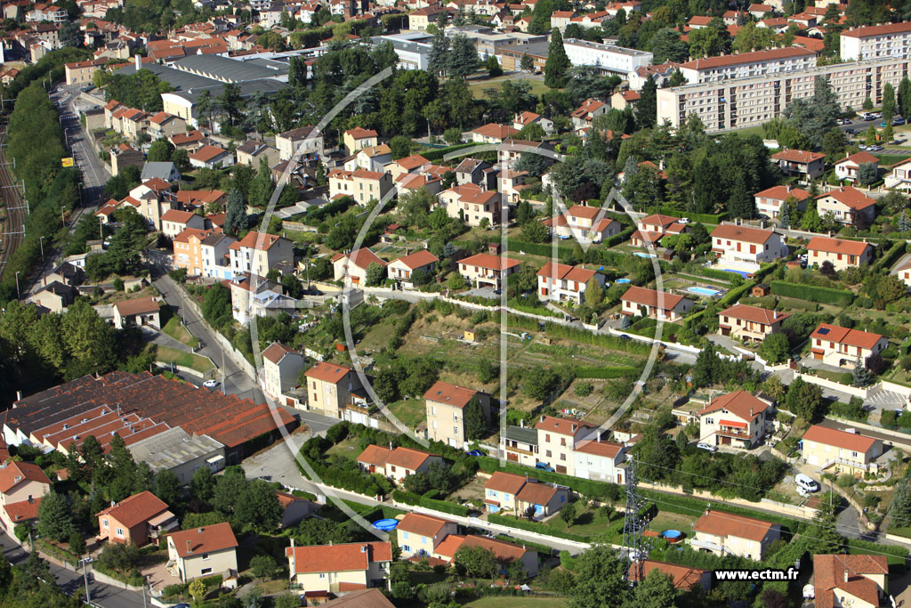 Photo arienne de Saint-Chamond (La Grange Roux)