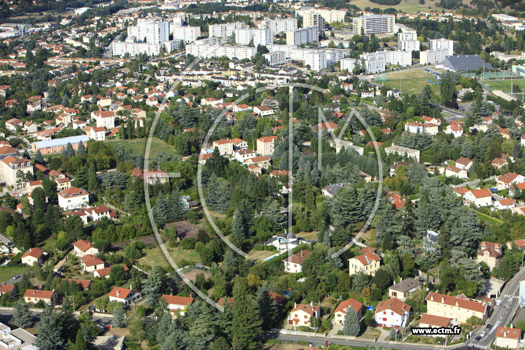 Photo arienne de Saint-Chamond (La Vronnire)