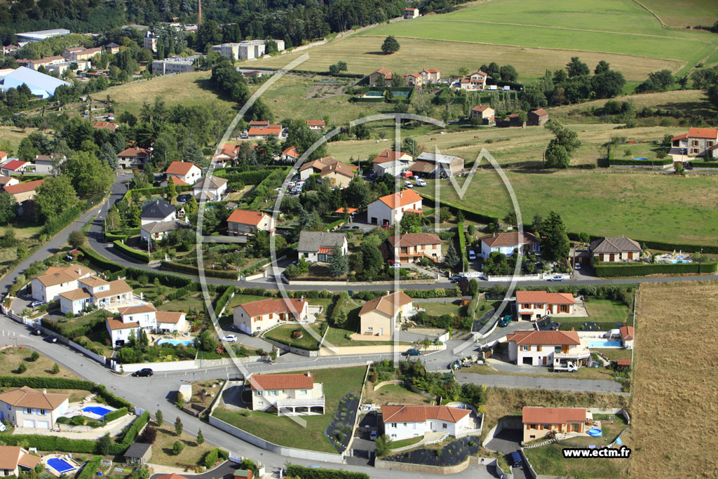 Photo arienne de Saint-Chamond (Route de Fouay)
