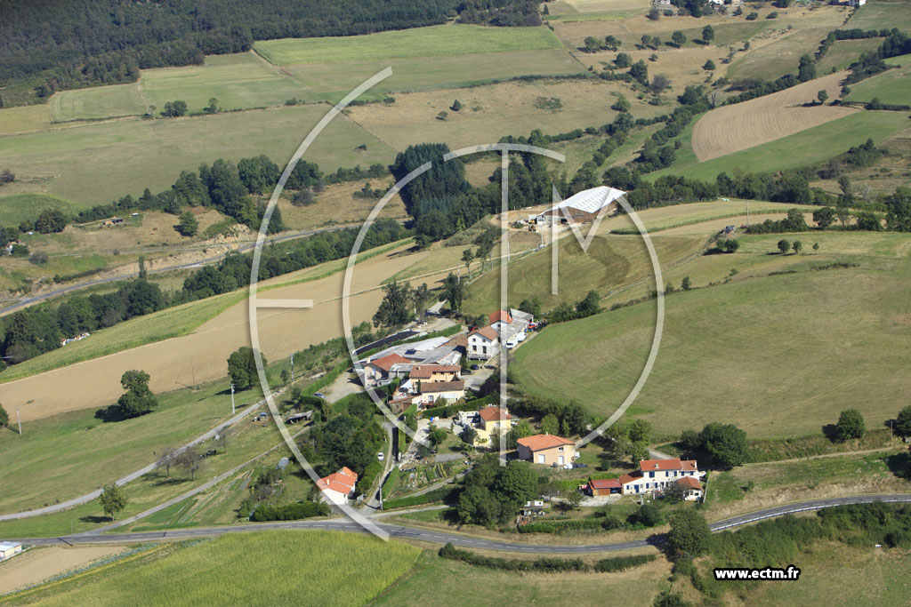 Photo arienne de Saint-Christo-en-Jarez (La Faverge)
