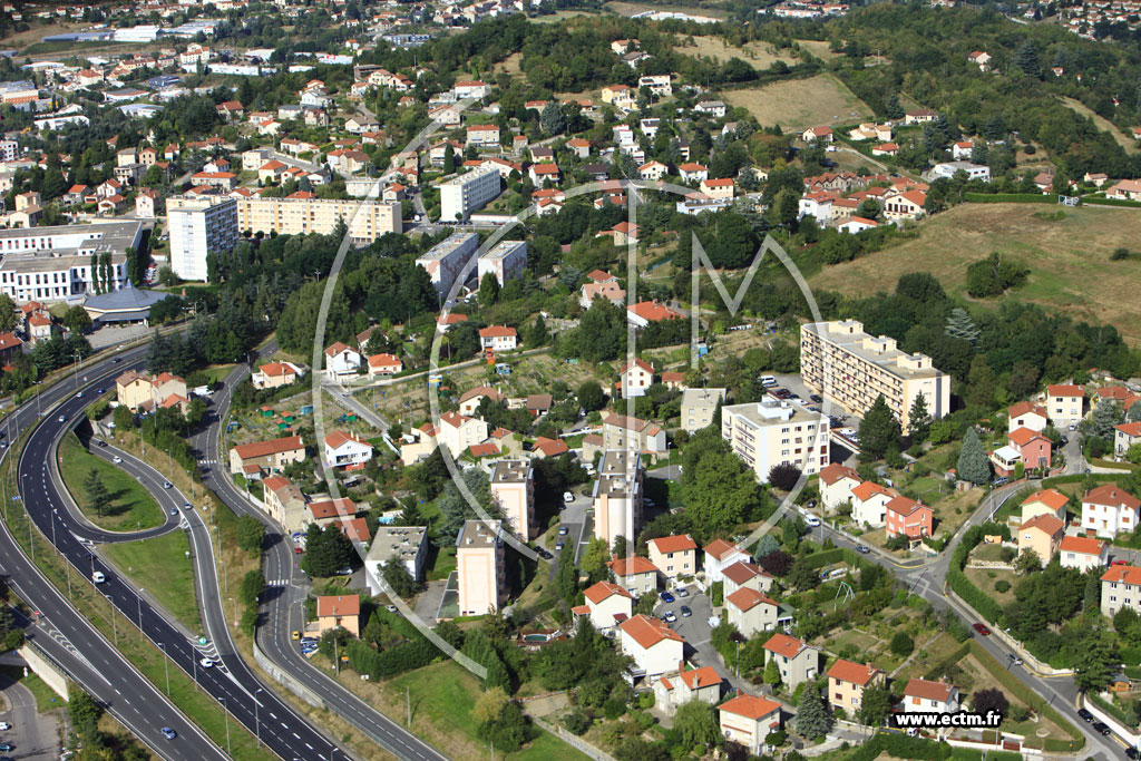 Photo arienne de Saint-Etienne (Baudin)